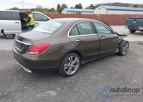 2017 Mercedes-Benz C 300 Luxury 4Matic from USA, damaged, VIN 55SWF4KBXHU183661